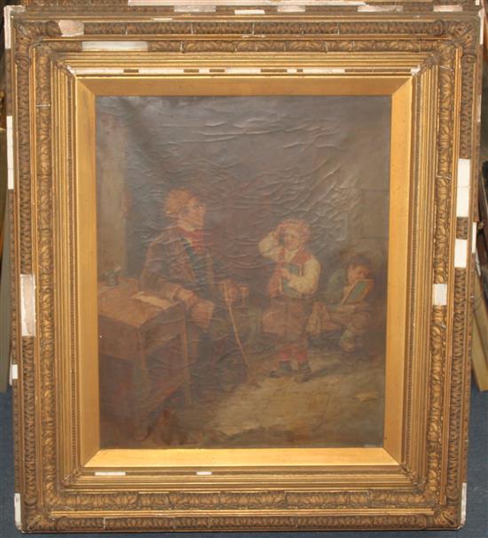 Mark William Langlois (1860-1890) Schoolroom scenes, 20.5 x 16.5in.